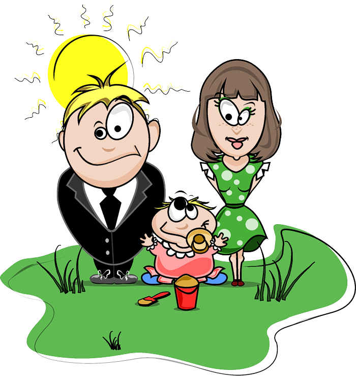 Cartoon Heroes - vector illustration for t-shirt.