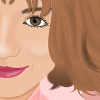 Business Card with owner's portrait (vector illustration)