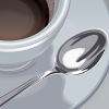 A cup of coffee and a spoon (vector illustration)