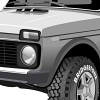 Niva 4x4, vector illustration for eCatalogue, car