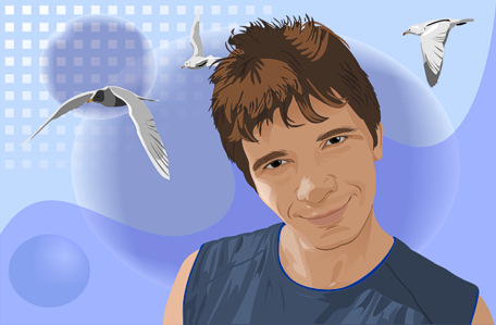 Портрет в CorelDraw - конечный результат