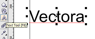 рис. 1.1 Создаём текст инструментом Text Tool