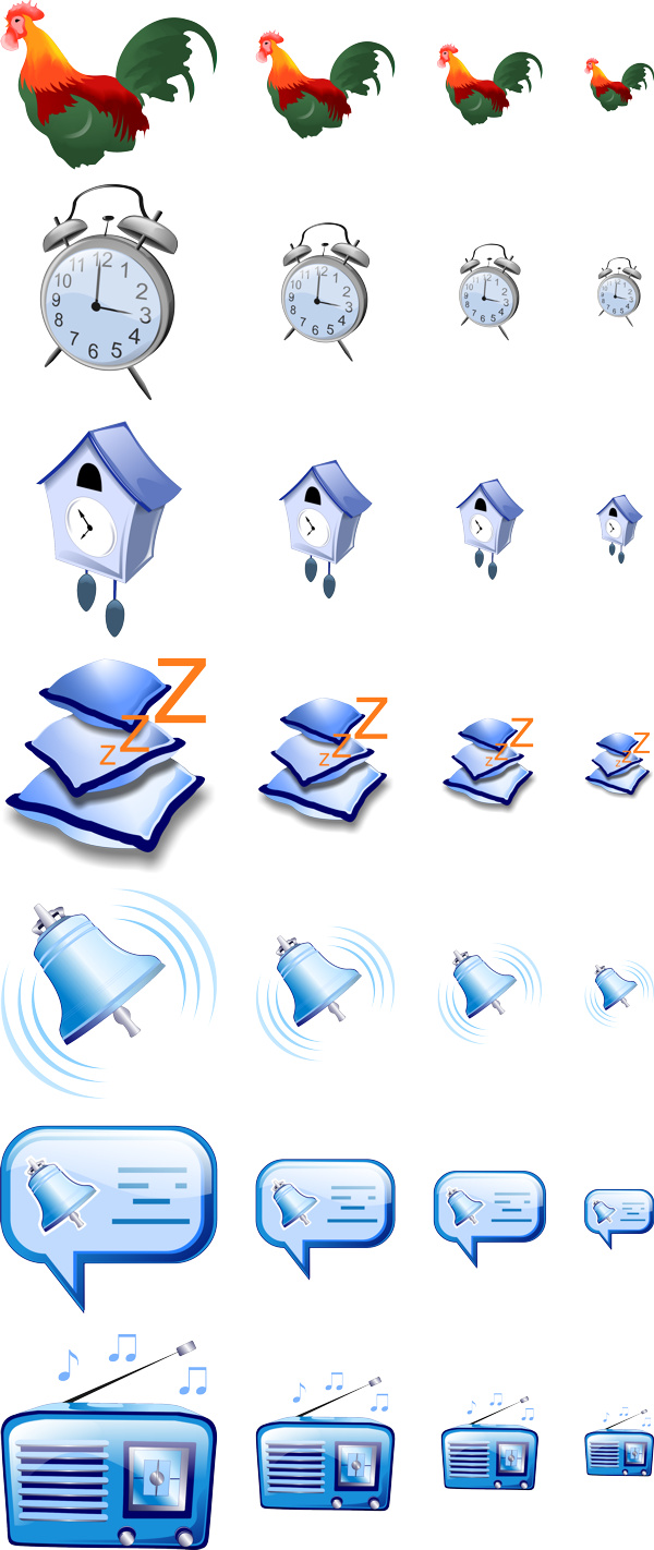 WakeMeUp! 1.0 (иконки для будильника, иконка, векторное изображение, icons, icon)